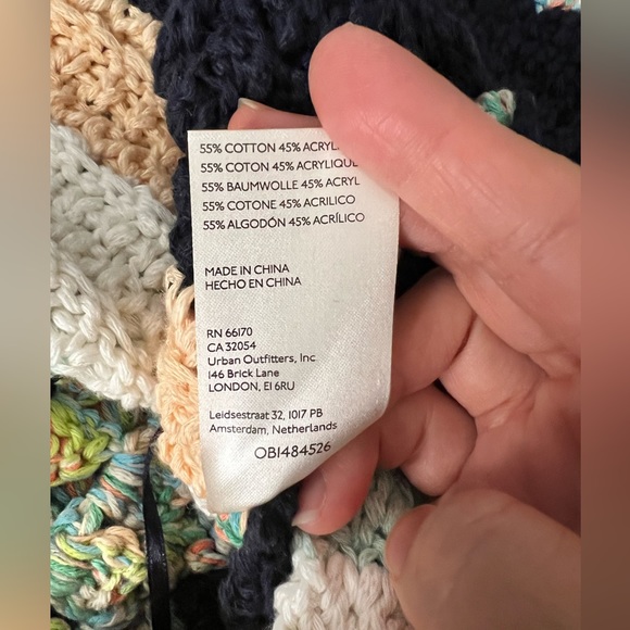 FREE PEOPLE NWT $148 Summer Breeze Crochet halter Top size M - Picture 5 of 8